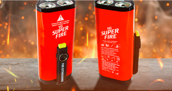 PF3 Triple Aerosol Yangın Söndürücü-Taşınabilir Yangın Söndürme Cihazı